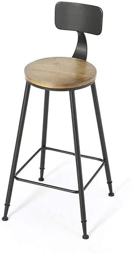 DRFGHK Nordic Light Luxury bar Chair Simple net red bar Stool Front Desk Cafe Restaurant Leisure Back high Stool