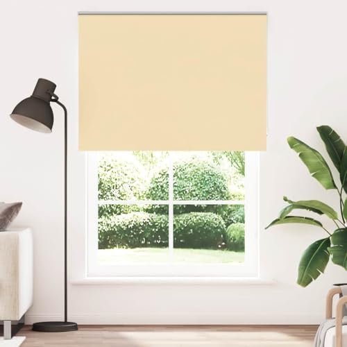 vidaXL Verdunkelungsrollo Beige 150x210 cm Stoffbreite 146,6 cm