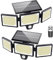 Macchiatto Lampe Solaire Exterieur 304 LED Lumière Solaire Extérieure avec Détecteur de Mouvement 1200LM IP65 2200mAh Eclairage Exerieur Solaire Projecteur LED de Sécurité éclairage mural d'extérieur