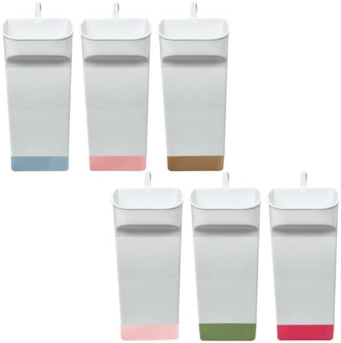 Paluplus Set 6 Evaporatori d'acqua per termosifoni in Plastica colore Bianco, misura 7,5x5x17 cm, Umidificatore con gancio integrato, Colori Assortiti -6715M