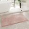Homie Living Badteppich, Badematte kuscheliger Flauschiger weicher Flor l rutschfest und Waschbar Porto Azzurro (70 x 120 cm, Puder rosa)