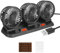 Ventilador Coche USB,Ventilador De Coche De Tres Cabezas Para Asiento Trasero Usb Para El Asiento Trasero De Rotación De 360° 12 V, Para Camión, Furgoneta