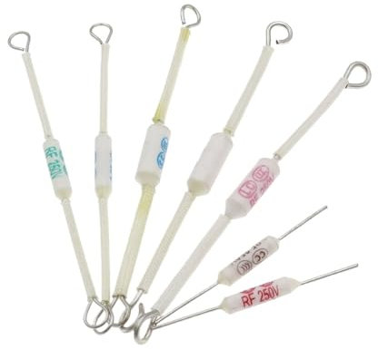 EJPPDHCO Fusible térmico cerámico de Corte for Olla arrocera RF (5 Unidades), 250 V, 10 A/130 °C/155 °C/165 °C/185 °C, 15 A/20 A/185 °C, 20 A/216 °C/240 °C(10A 185C)