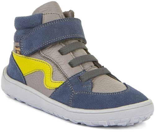 Froddo Scarpe basse basse basse in , pelle + membrana TEX + intarsio in tessuto, colore a scelta, Grigio/Blu, 37 EU