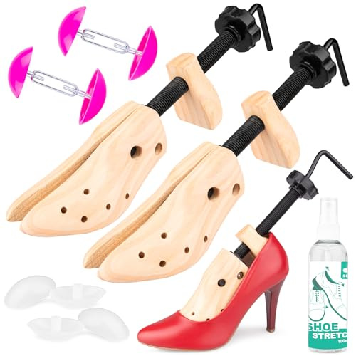 SULPO 1 Paar Schuhspanner, Schuhdehner Spray für Leder, Schuh Stretcher für eng anliegende Lederschuhe Größen 34-45