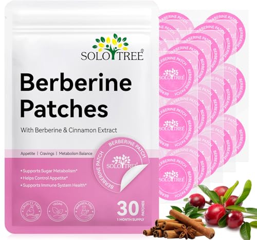 Berberin Patches Für Stoffwechselgleichgewicht, Gesunde Form Unterstützung, Unterstützung Stoffwechsel Hilfe Aufkleber Für Bauch Haut Alle Haut | 30Pcs Pro Packung