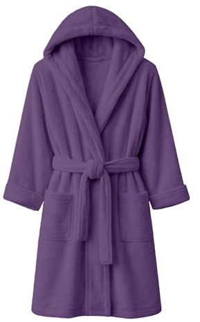 Dorian Home - Accappatoio Uomo e Donna in Spugna con Cappuccio, Tasche, Cintura e Gancio in Cotone 100% di Alta Qualità, Lavabile in Lavatrice