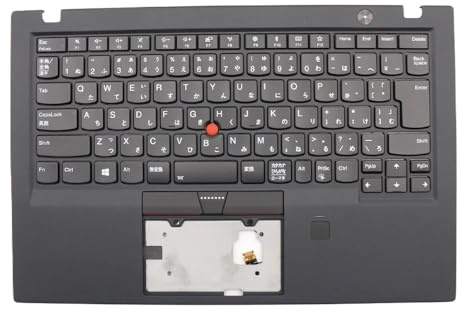 WZQOZSH For for ThinkPad X1 Carbon 5th Gen Laptop C-Cover with keyboard Japanese Black Backlight Fingerprint 01LX520 01LX560