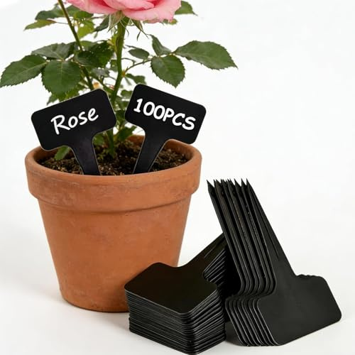 100 Pcs Plant Labels & Plant Labels for Outdoor Plants, Waterproof Plant Tags & Seed Labels, for Outdoor Plants, Durable Plant Markers for Garden & Pots