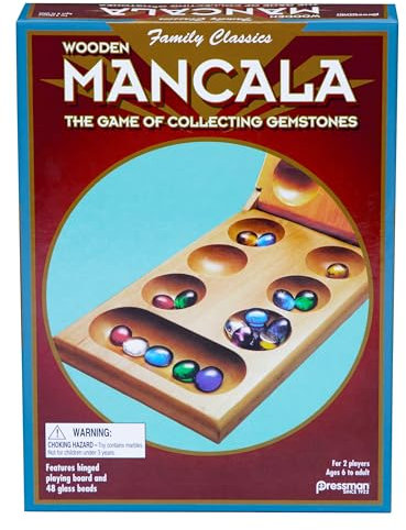 Pressman 104426.106 Mancala in Folding Box Games, Multicolor, 1 Pack