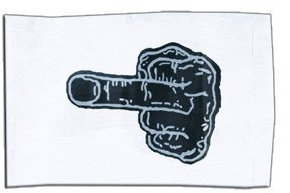 Fahne Flagge Stinkefinger 30 x45 cm