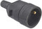 Debflex 713590 - Connettore femmina a tenuta stagna 2P+T 16 A, colore: Nero