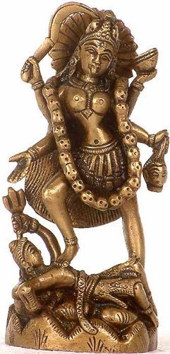 Exotic India Mutter Kali - Messingstatue