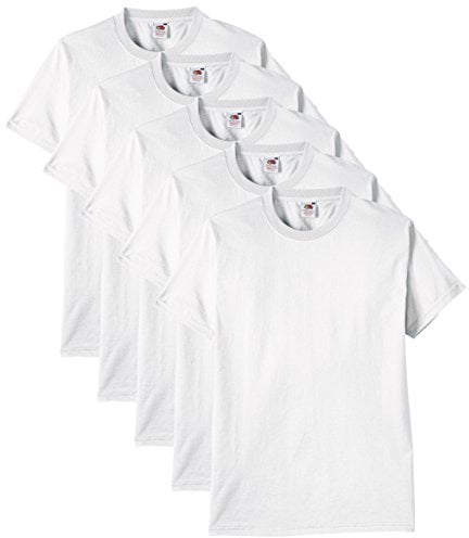 Fruit of the Loom Men's Heavy T Shirt, White, 3XL UK