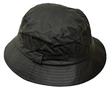 WALKER AND HAWKES - Hanford - Unisex Fischerhut gewachst - Olivgrün - XL (60cm)