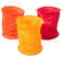 kadoh Papier-Lampions (3 St.) • Lichtertüten in Gelb, Orange & Rot • Partydeko für Hochzeit, Halloween, Fasching • Größe M