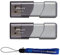 PNY Lot de 2 clés USB 3.0 Elite Turbo Attache 3 (P-FD256GTBOP-GE) 256 Go