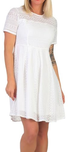VERO MODA Vmhoney Lace Pleated S/S Dress WVN