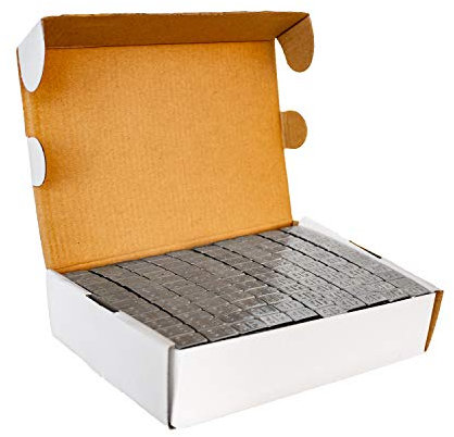 Klebegewicht Universal Auswuchtgewicht 5 gr. TeiBB-EP Klebegewicht – 100 Riegel a 60 Gramm (12x5 gr.) Auswuchtgewicht – Wuchtgewicht für Alufelgen Silber-Glänzend – 6 kg