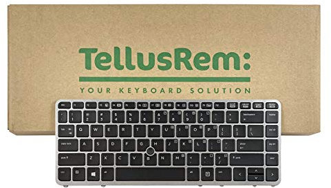 TellusRem Clavier de Remplacement US rétroéclairé pour HP 840 G1, 845 G1, 850 G1, 840 G2, 845 G2, 850 G2