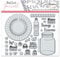 Aladine - Stampo Bullet Clear TRACKERS 1 – Stempelbrett aus Schaumstoff, Silikonabdruck – ideal für Bullet Journal, Scrapbooking, Notizbücher – kreative Hobbys DIY 3963 Schwarz
