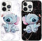 [2 Piezas] Funda para Apple iPhone 13 Pro 6,1,Dibujos Animados Suave TPU Antigolpes Case Silicona Carcasa con Anime Patrón Protectora Case Compatible con iPhone 13 Pro