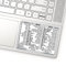 SYNERLOGIC (2 pcs) Word/Excel (for PC) Keyboard Shortcuts Stickers | No-Residue Laminated Vinyl Cheatsheet Windows Keyboard Stickers 102 x 76mm (White, Large, 2 pcs)