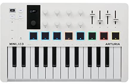 Arturia MIDI Tastatur Controller MiniLab 3 weiß