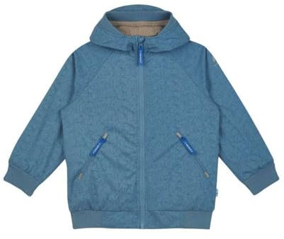 Finkid Tallessa Blau - Wasserdichte zip-in kompatible Kinder Outdoorjacke, Größe 80-90 - Farbe Dove