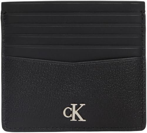 Calvin Klein Jeans Porte-Carte Homme en Cuir, Noir (Black), Taille unique