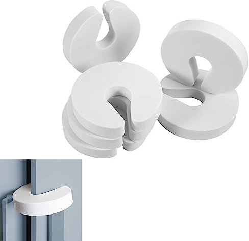 6pcs Door Finger Pinch Guards,Baby Proof Door Slam Stopper,Safety Door Stoppers,Protect Child Fingers with Soft Foam Guard,Prevent Finger Pinch Injuries,Child or Pet from Getting Locked in Room