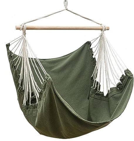 AMANKA Sillón Colgante XL para Exteriores, 155 x 125 cm, Muebles de jardín, sillón Colgante, sillón Colgante para Exteriores, Silla Colgante para niños, Silla Colgante sin Estructura, Estilo Bohemio