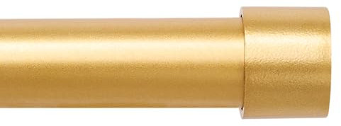 Curtain poles Extendable curtain pole 120cm to 210cm Cap finials Gold colour 48 to 84 Adjustable curtain rail Includes rods, finials, brackets& hardware kits