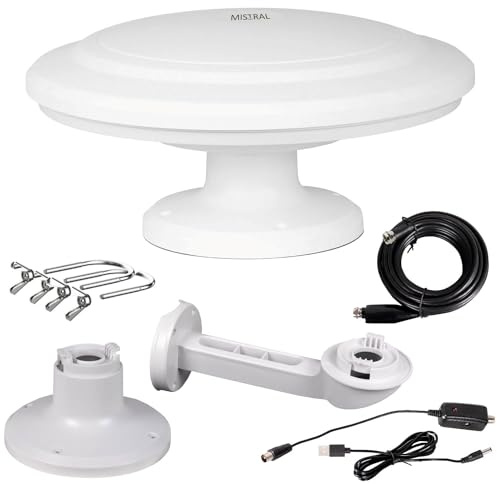 DVB-T2 Rundlaufantenne MI-ANT04 UFO Strong (Weiß)