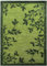 Grün Teppich 100% Wolle 120X180 cm Handarbeit Blatt Designer Orientteppich WT4