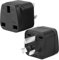 2-Pack UK to Australia Plug Adapters Australia Power Converter Grounded Universal Travel Adapter 3 Pin New Zealand China Fiji Argentina International Type I Plug (Black)