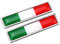 Adesivi in Metallo della Bandiera Nazionale Italia Bandiera Cromo Desallievi per Auto 3D Accessori per Paraurti Emblema 3D