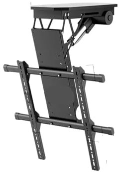 ICKUMDQUU Elevador de Techo for TV de 50-90 Pulgadas, Soporte Giratorio con Control Remoto eléctrico, Soporte eléctrico, Soporte de Pared de instalación Ajustable(Size:Standard Version)