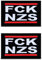 2 Stück FCK NZS Lustig Patch Taktische Biker Worte Moral Appliques Emblem für Kleidung Rucksack Uniform Weste Hundegeschirr Taktisch Draussen Biker Dekorationen