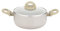 FLORINA Olla de aluminio ISLA 2,4L I 20 cm I Cacerola de aluminio con revestimiento antiadherente I Calentamiento rápido y uniforme I Asas suaves al tacto I Diseño estético