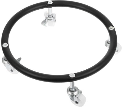 Veemoon Bracket Gas Tank Dolly Propane Tank Dolly with Wheels Gas Tank Base Propane Cylinder Gas Cylinder Base Gas Tank Tray Gas Cylinder Fixed Shelf Propane Stand Stainless Steel Black