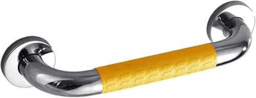 Aioneer Stabiler Haltegriff Für Behinderte, Haltegriff Aus Edelstahl 304 Für Das Badezimmer, Duschhilfe Und Sicherheitsstützgriff, Balance-Armlehnen Für Die Sicherheit In Der BaYellow-38cm