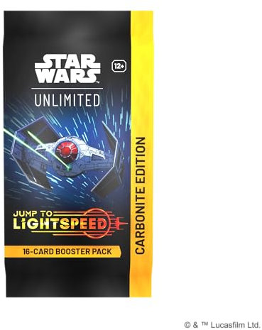 Fantasy Flight Games - Star Wars: Unlimited TCG Jump to Lightspeed Carbonite Edition Booster Pack - schnelles Trading Card Game für Kinder und Erwachsene, Alter 12+, 2+ Spieler, 20 Minuten, Englisch
