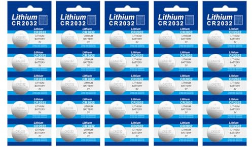 HINAYOSAN Knopfzellenbatterie, 3 V, Lithium-Knopfzelle CR927/CR1220/CR1620/CR1632/CR2016/CR2025/CR2450, 25 Stück/5 Stück