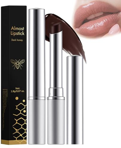 Almost Lipstick Dark Honey, getönter Lippenbalsam für Damen, pflegender, feuchtigkeitsspendender Lipgloss für einen natürlichen Look, zur Reparatur trockener Lippen, trocknet nicht aus (1)