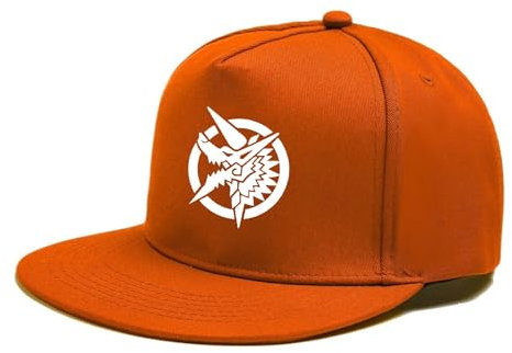 QATOBI Classic Baseball Cap Monst-er Hunt-er,Cool Mode Verstellbar Baseboard Baseballkappe Sonnenhut,Unisex Kappe Baseboard Baseballkappen Mütze, Basecap(Orange)