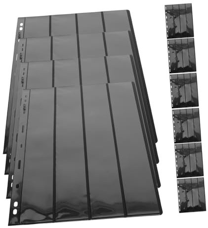 Warmhm 10blätter Briefmarkenalbum Für Briefmarkensammlung Transparentes PVC-Material Einsteckbuch Für Sammler-Display Zum Schutz Und Präsentieren Ihrer Briefmarken