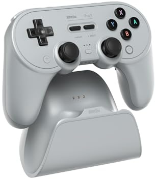 8Bitdo Pro 3 Manette Bluetooth avec boutons ABXY interchangeables, joysticks TMR, déclencheurs à effet Hall, boutons arrière Pro, station de charge, pour Switch/Switch 2, Windows, Apple, SteamOS