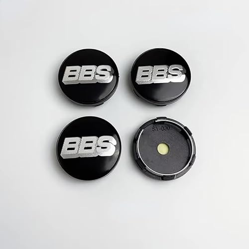 WENINETIES 4Stück Nabendeckel für BBS 60mm, Felgenkappen Radnabendeckel Nabenabdeckung Hochwertiges Das Stark Langlebig Stabil Original Center Cap,B