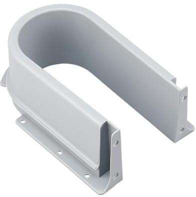 U-förmige Rohrabdeckungen Unter Dem Waschbecken, Abflussrohr, Badschrank, Schublade, Herausziehbare Bodenausschnitt-Abdeckung, DIY-Schubladenteiler, Abdeckung For Abflussbad, Grau